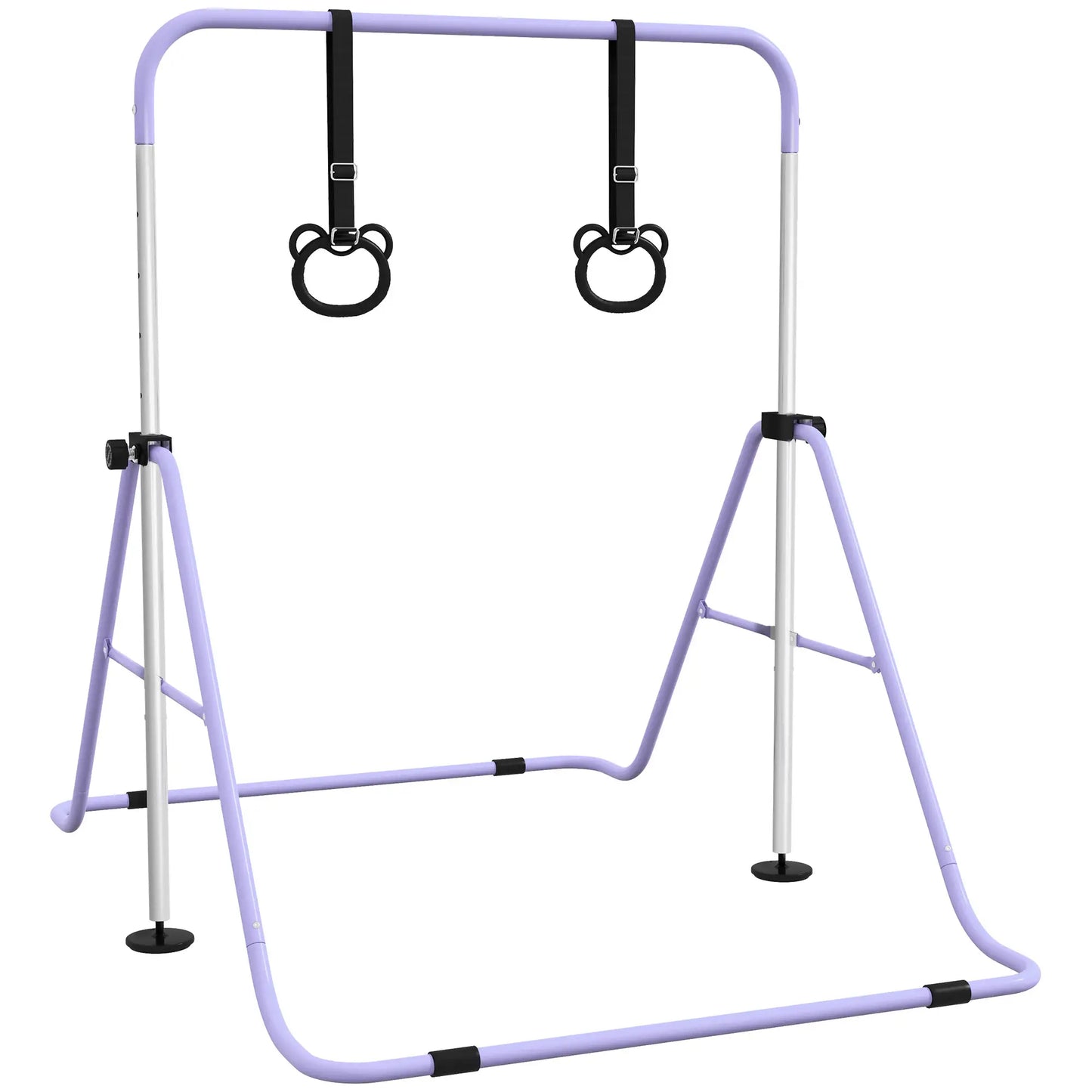Kids Gymnastics Bar, Adjustable Height, Non-Slip Rings, Purple Kids Gym & Playmats Purple at Gallery Canada