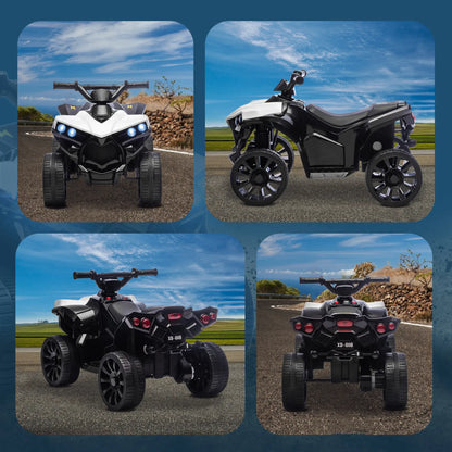 6V Kids ATV, 4 Wheeler Ride On Car, White Electric Ride-On Toys at Gallery Canada