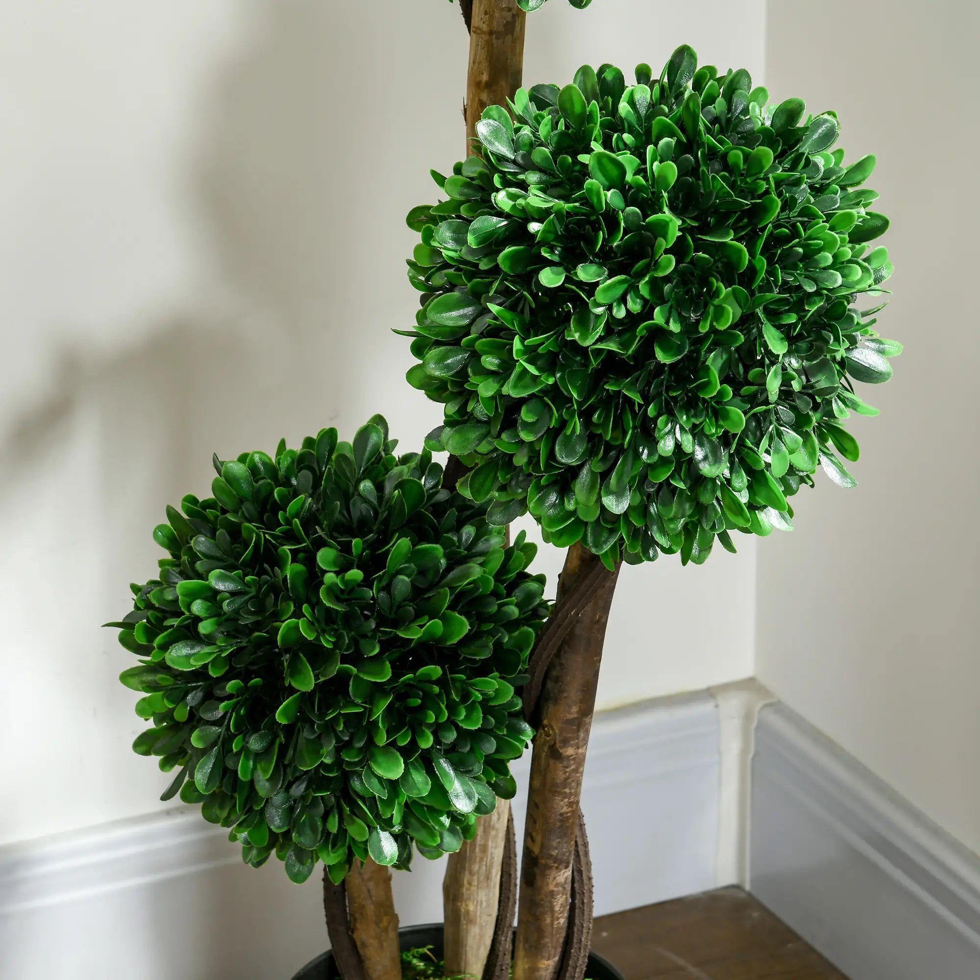 3ft Artificial Tree, Triple Ball Boxwood Topiary, Indoor Outdoor Artificial Trees at Gallery Canada