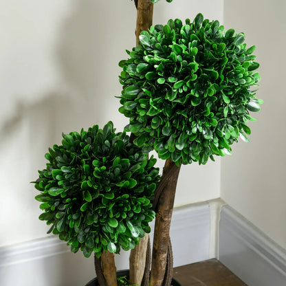 3ft Artificial Tree, Triple Ball Boxwood Topiary, Indoor Outdoor Artificial Trees at Gallery Canada