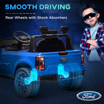 12V Ride On Car, Battery Powered Kids Truck, Blue Electric Toy Cars at Gallery Canada