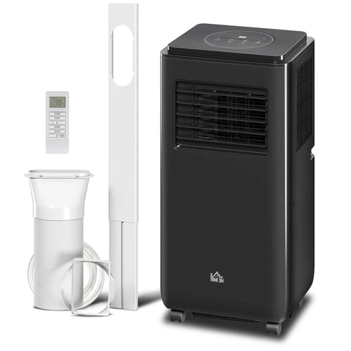 10,000 BTU Mobile Air Conditioner, 440 Sq. Ft., Dehumidifier, Fan, Black