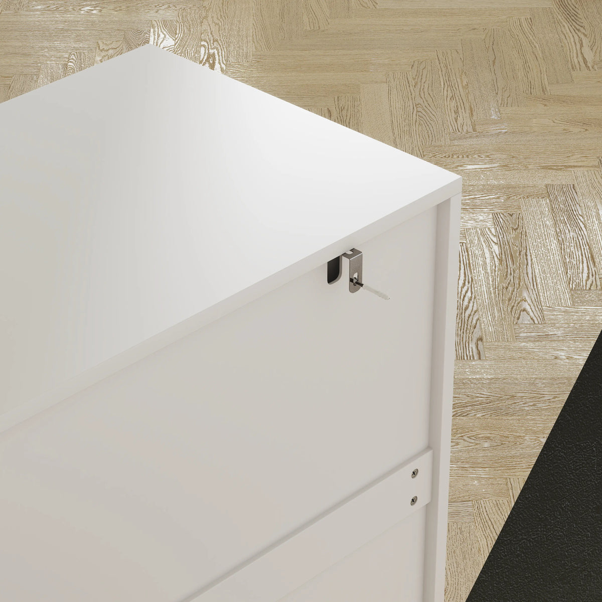 2 Drawer Lateral File Cabinet, Letter/A4/Legal Size, High Gloss White, White Office Cabinets & Cupboards at Gallery Canada