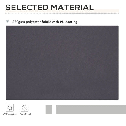 11' x 10' Retractable Awning Fabric Replacement, UV Protection, Grey Awning Fabric Replacement at Gallery Canada