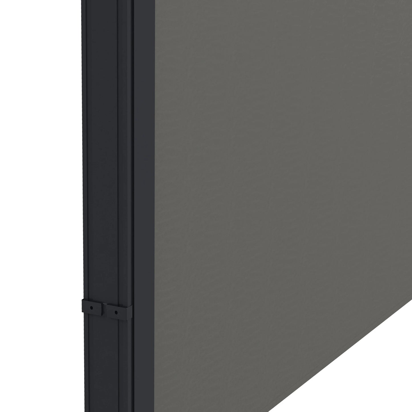 13' x 5' Retractable Side Awning, Outdoor Privacy Screen, Dark Grey Side Awnings at Gallery Canada