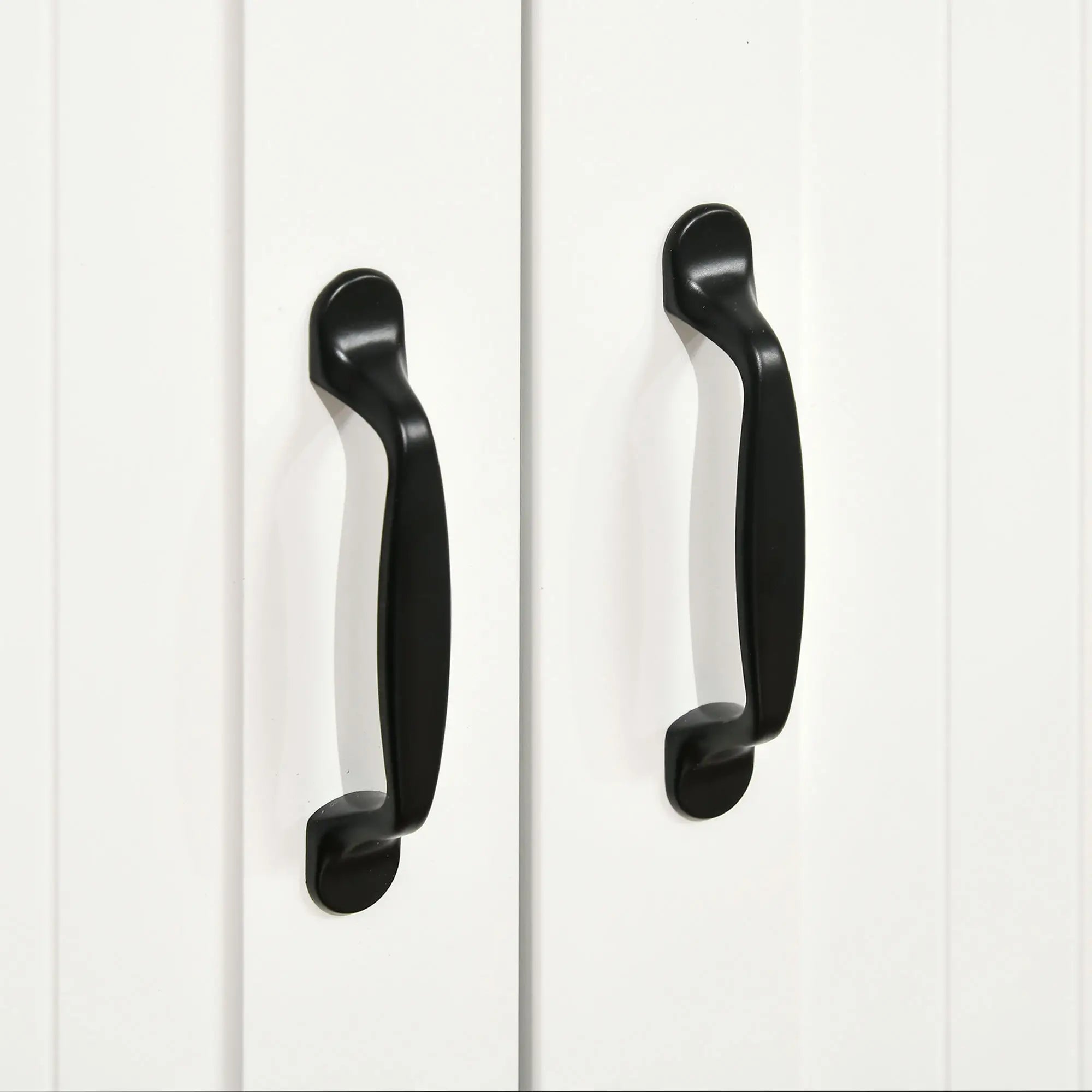 Modern Sideboard Buffet Cabinet, Drawers, Beadboard Door, White Storage Cabinets at Gallery Canada