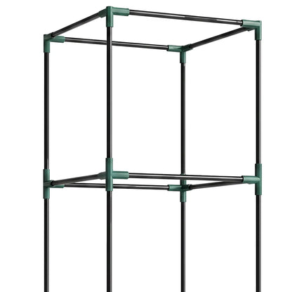 Galvanized Planter Box, Raised Garden Bed with Trellis, Grey Galvanized Planter Boxes at Gallery Canada