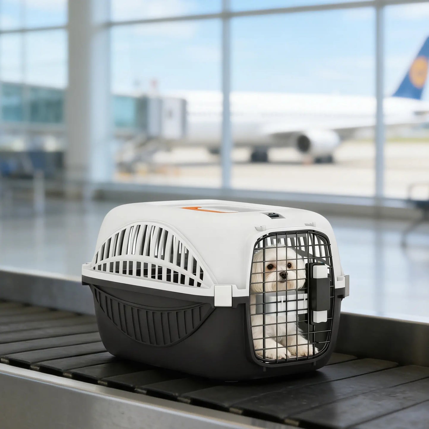 Airline Approved Pet Carrier For Mini Dogs, Steel Wire Door, Black Dog Cages & Crates at Gallery Canada