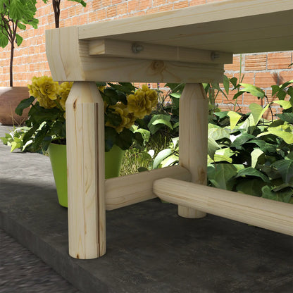 Wooden Outdoor Bench, Wrap Around Tree, Slatted Seat, Natural Outdoor Benches at Gallery Canada
