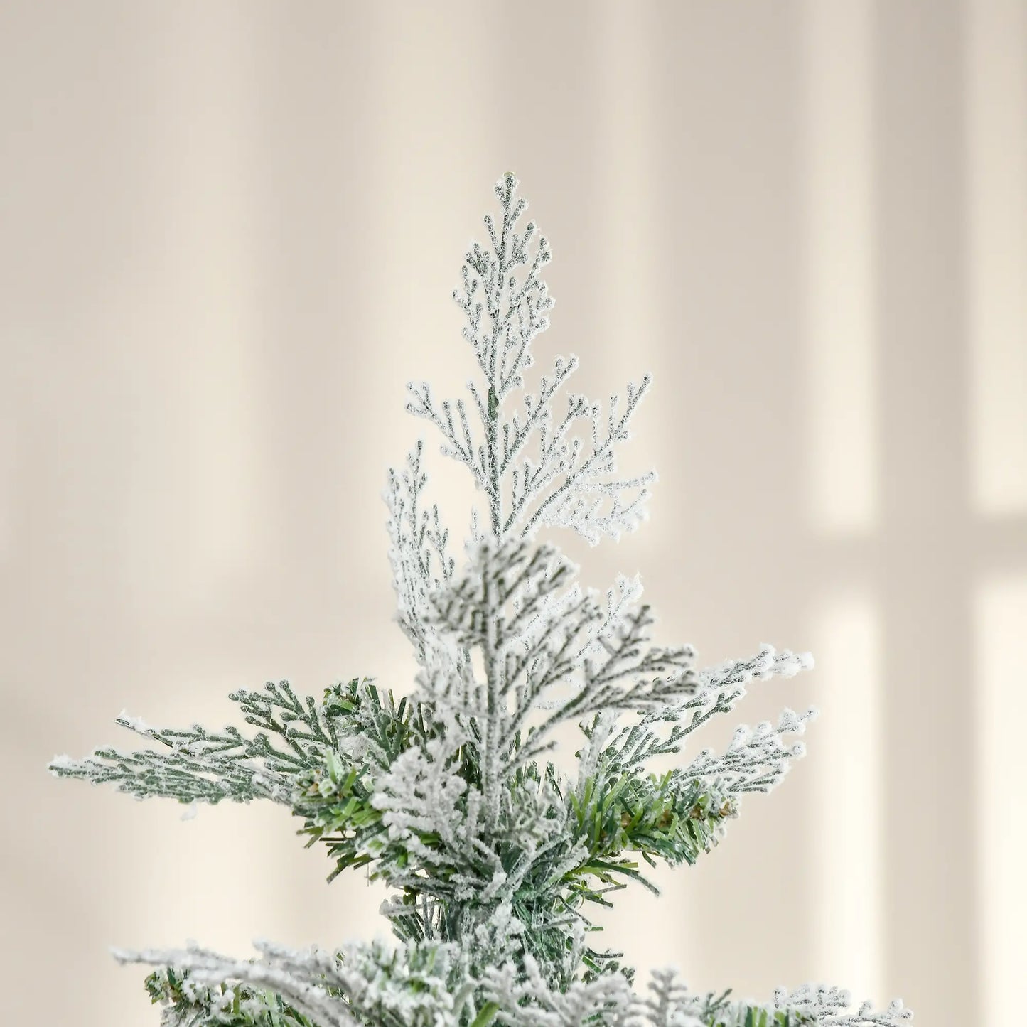 6 Feet Artificial Christmas Tree, 517 Cypress Branches, Auto Open, Green Pencil Christmas Trees at Gallery Canada