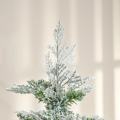 6 Feet Artificial Christmas Tree, 517 Cypress Branches, Auto Open, Green Pencil Christmas Trees at Gallery Canada