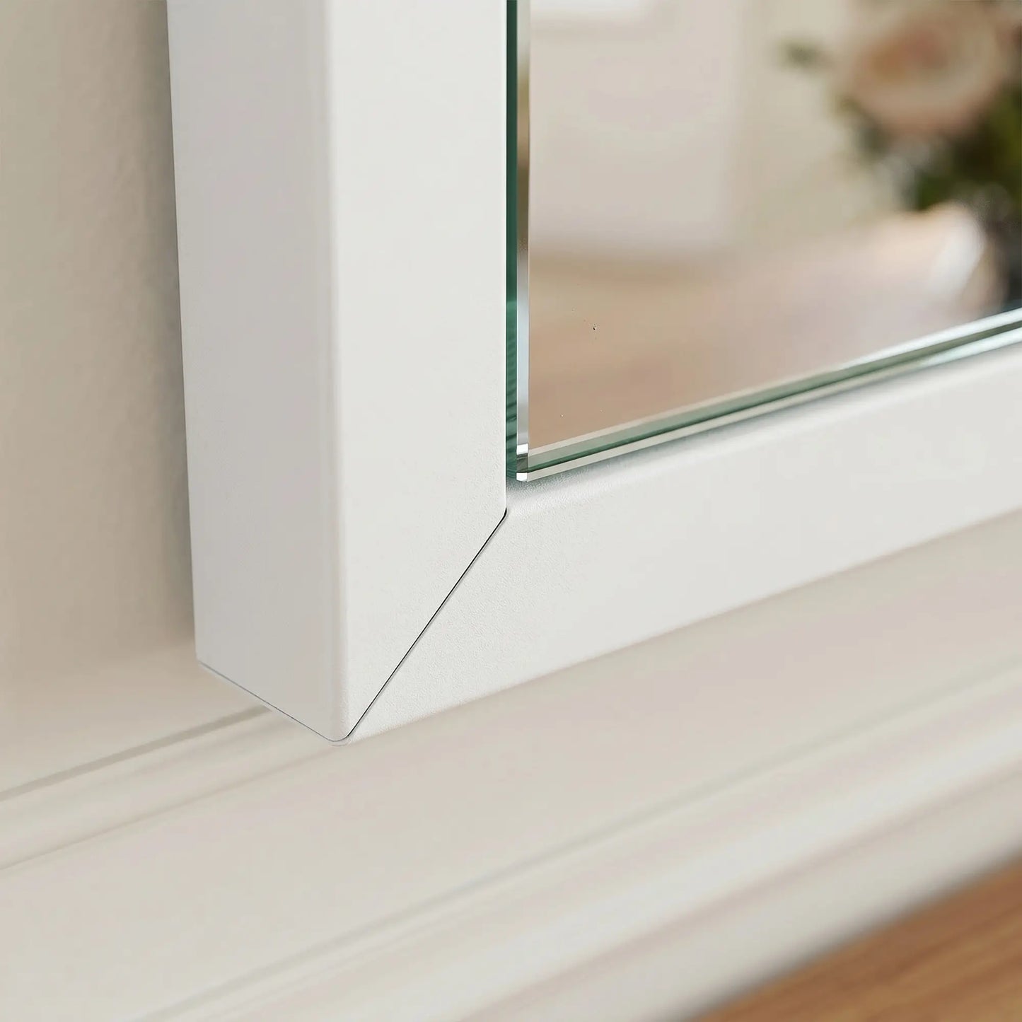 20" x 28" White Bathroom Mirror, Rectangular Wall Mirror for Living Room, White Wall Mirrors at Gallery Canada