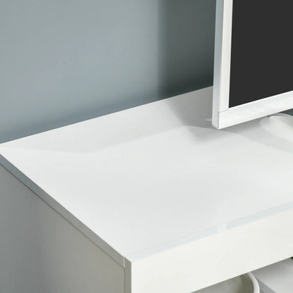 TV Stand for 55-Inch TVs, LED Lights, Remote Control, Storage Drawer, White TV Stands at Gallery Canada
