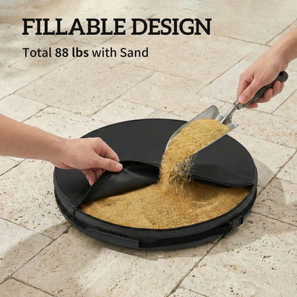 Portable Outdoor Umbrella Stand, 1.4"/1.5"/1.9" Pole Base, Black Umbrella Bases at Gallery Canada