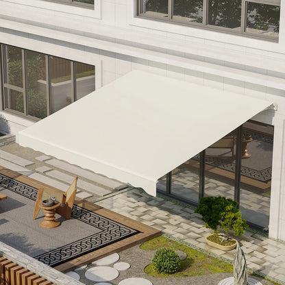 12'x10' Electric Retractable Awning, UV Protection, Cream Deck Awnings at Gallery Canada