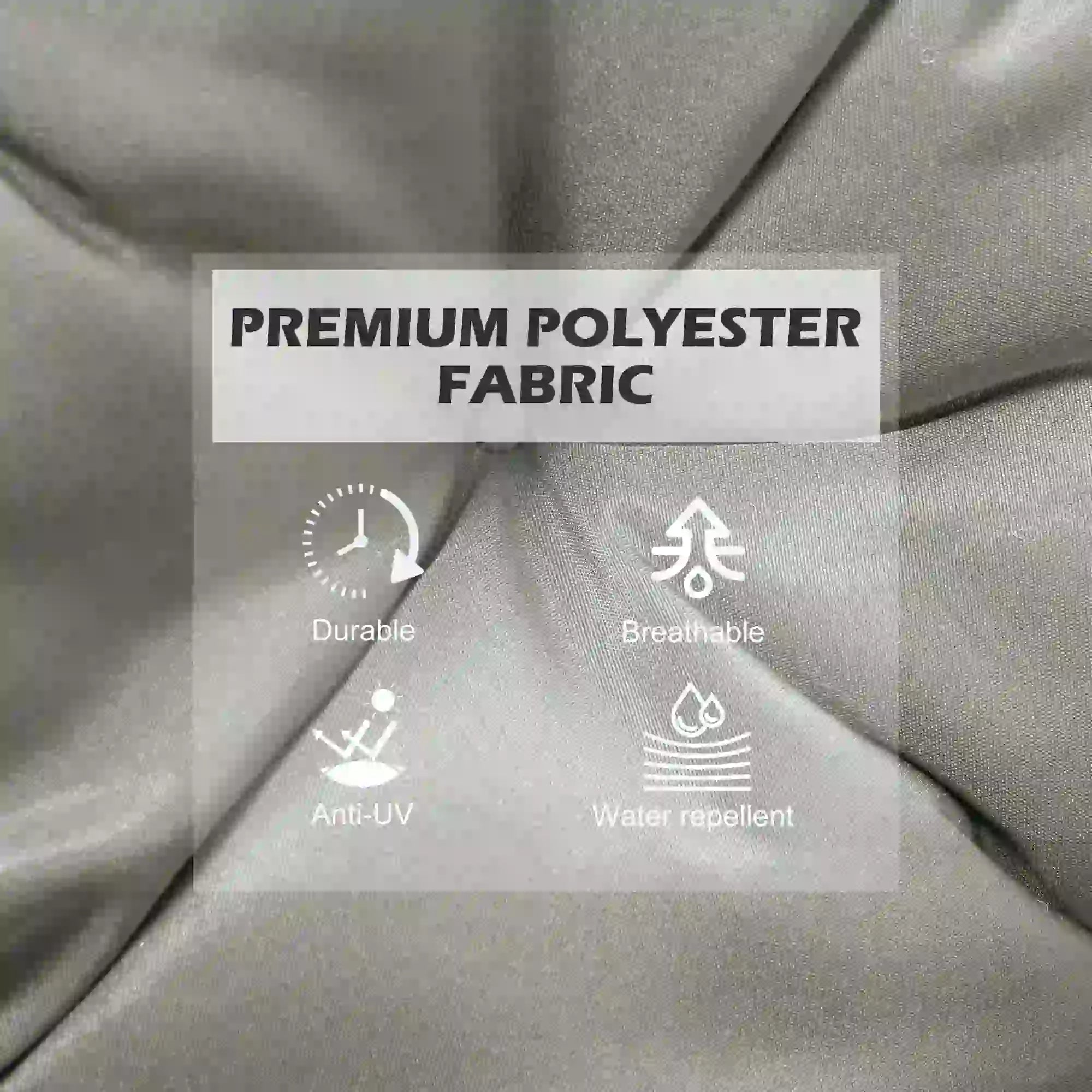 Set of 2 Garden Chair Cushions, Seat Pad with Backrest, Outdoor & Indoor Use Patio Chair Cushions at Gallery Canada