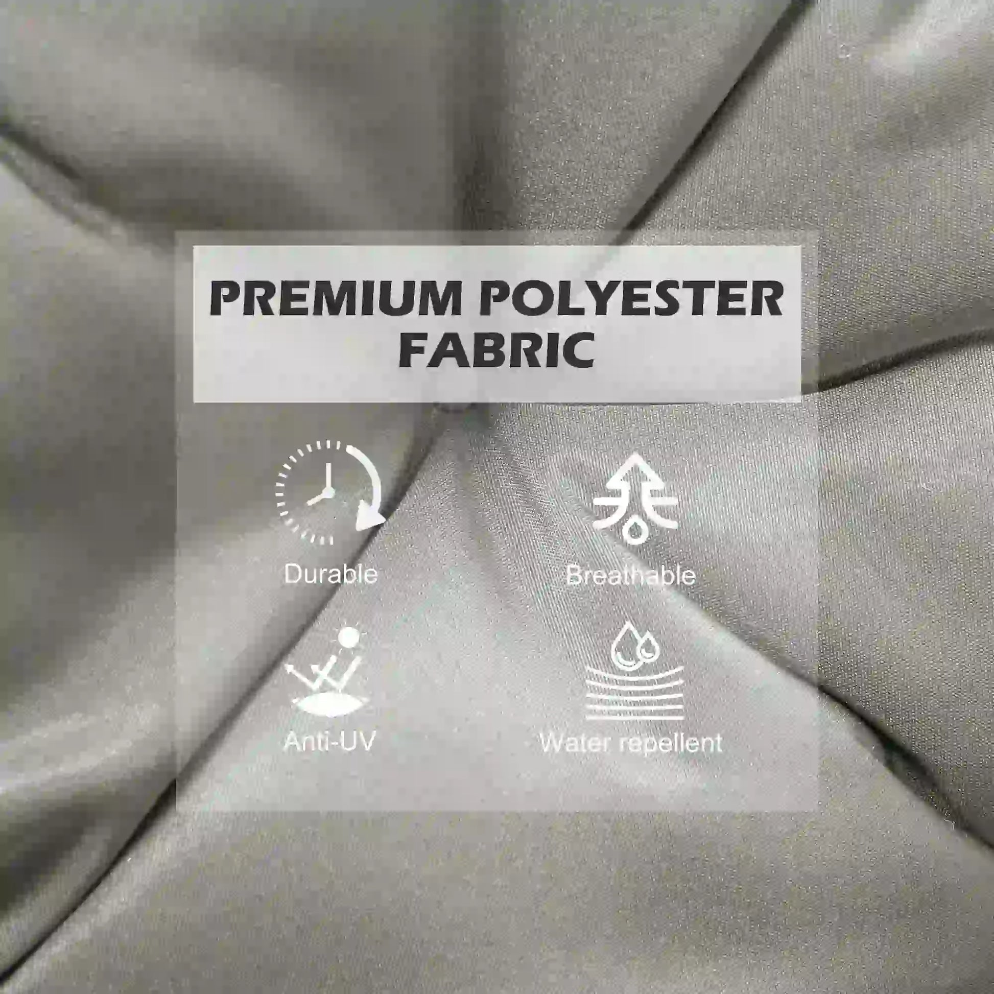 Set of 2 Garden Chair Cushions, Seat Pad with Backrest, Outdoor & Indoor Use Patio Chair Cushions at Gallery Canada