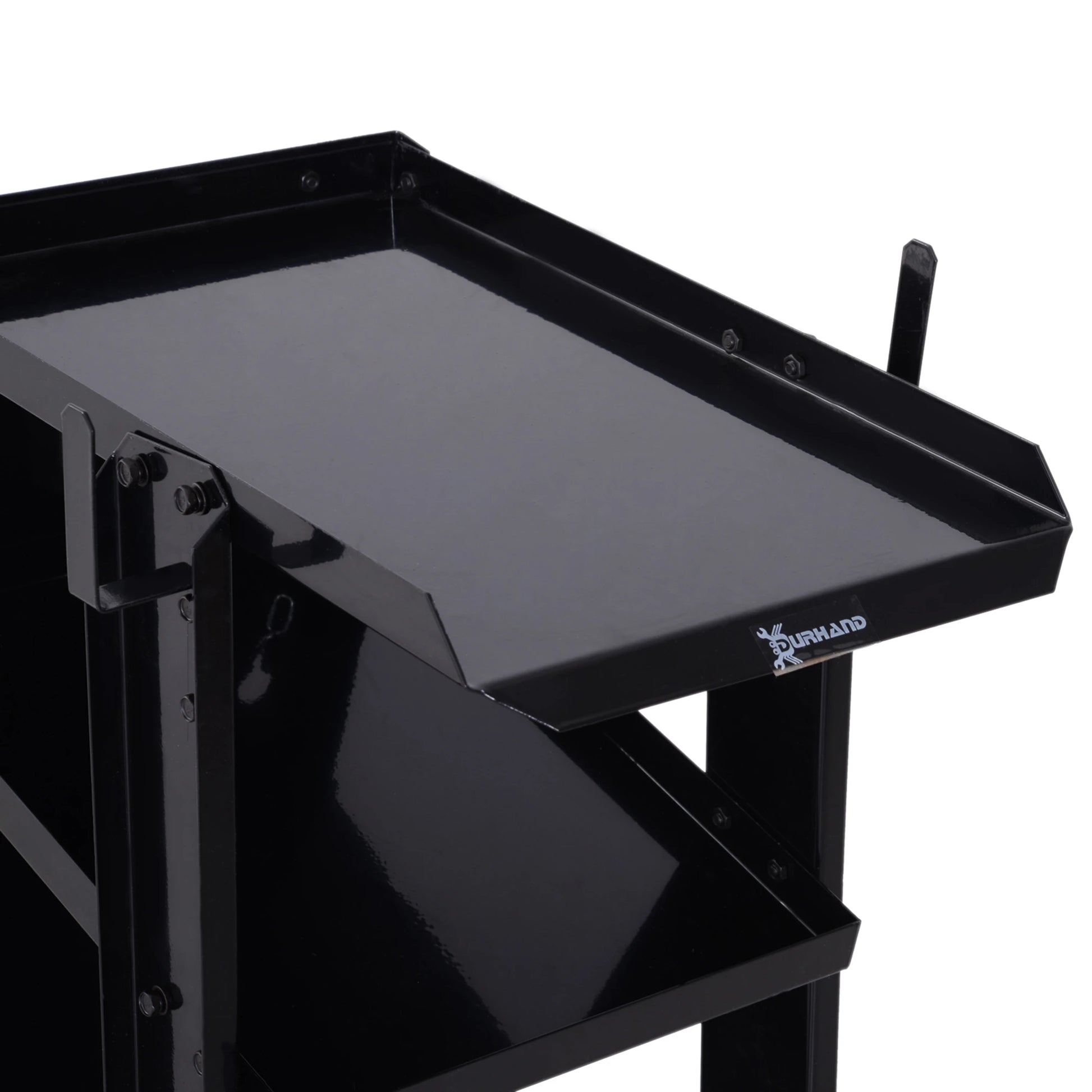 3 Tier Welding Cart, Welder Trolley, Garage Cart for Tanks Gas Bottles, Black Tool Organizers at Gallery Canada