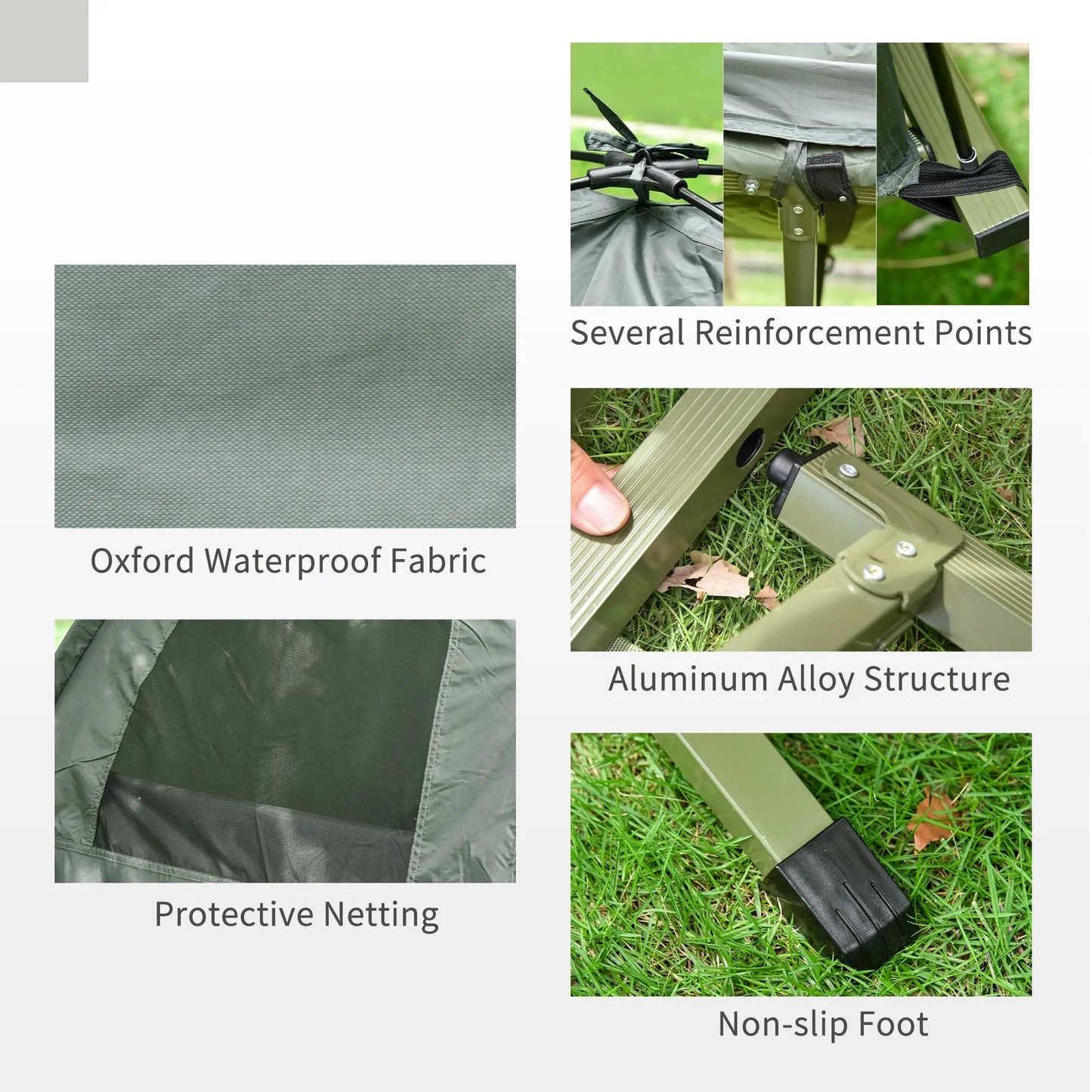 Portable Hiking Tent Camping Bed Cot Combo with Sleep Bag Mattress Camping Tents at Gallery Canada
