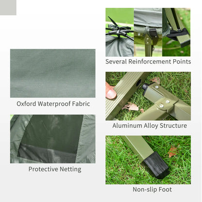 Portable Hiking Tent Camping Bed Cot Combo with Sleep Bag Mattress Camping Tents at Gallery Canada