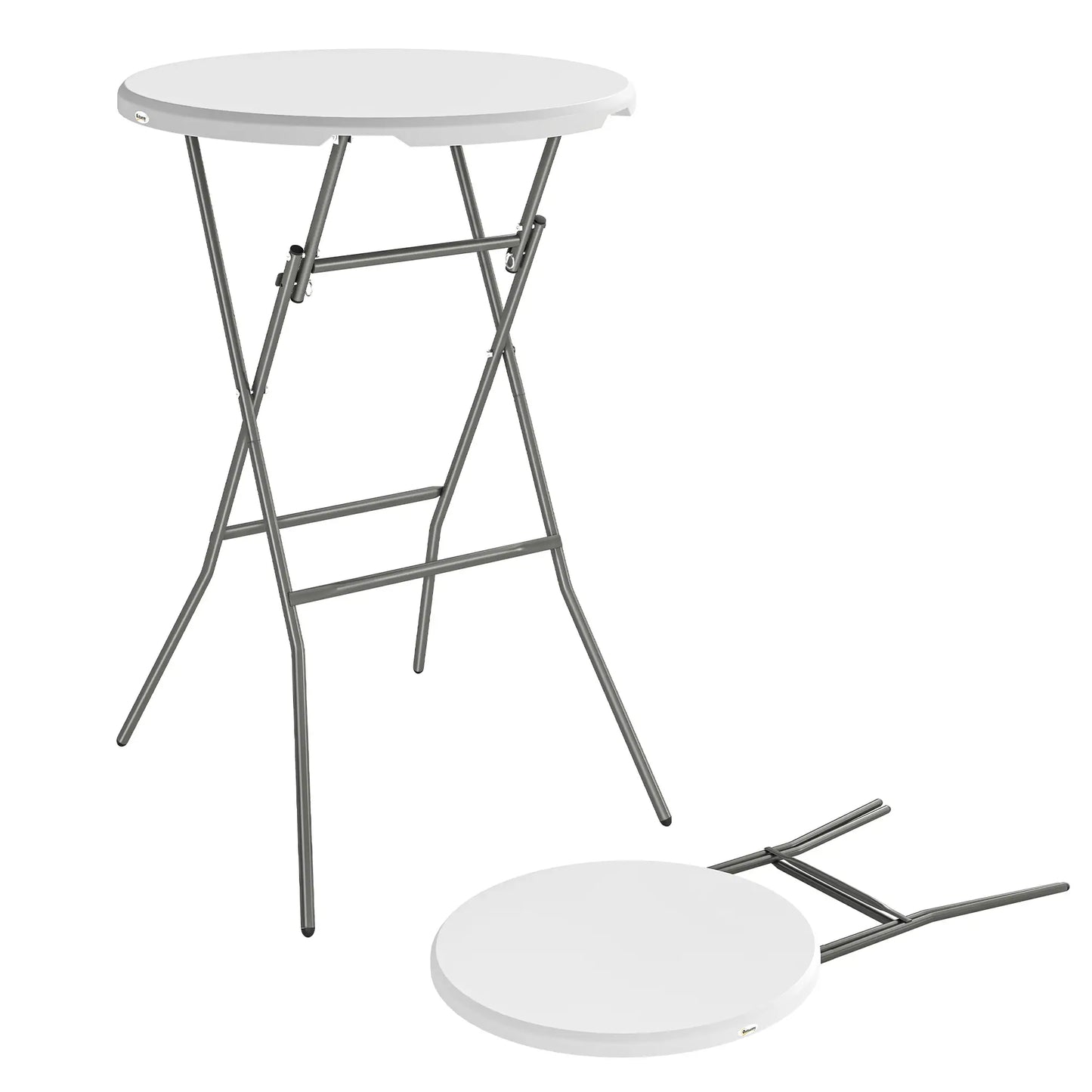 2.6ft Plastic Folding Picnic Table, Camping Table, White Picnic Tables & Camping Chairs at Gallery Canada