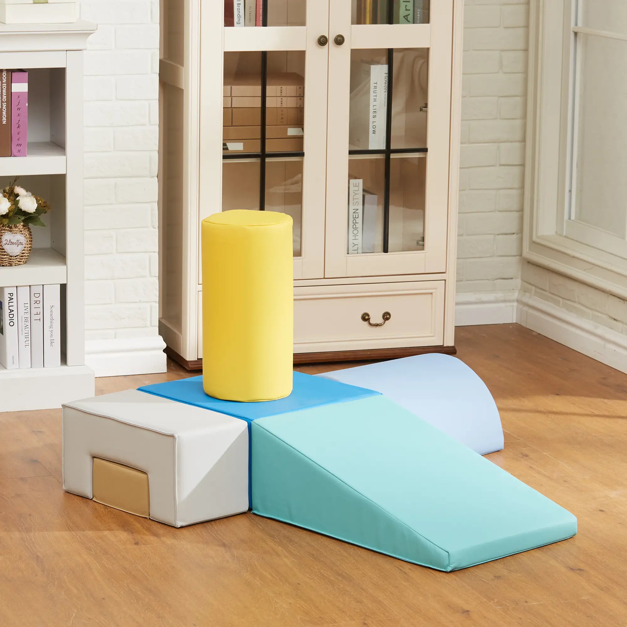 6 Piece Soft Play Equipment, 6-72 Months, Green, Yellow Baby Gym & Playmats at Gallery Canada