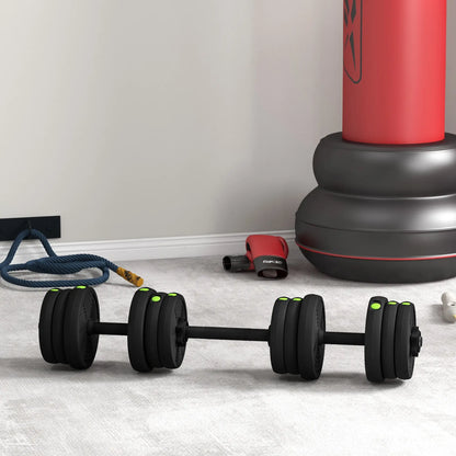 44LBS Adjustable Barbell Dumbbells Set, Non-Slip Handles, Home Gym Dumbbells & Barbells at Gallery Canada