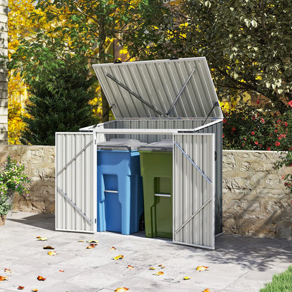 5ft x 3ft Outdoor Storage Shed, Lockable Double Doors Sheds at Gallery Canada