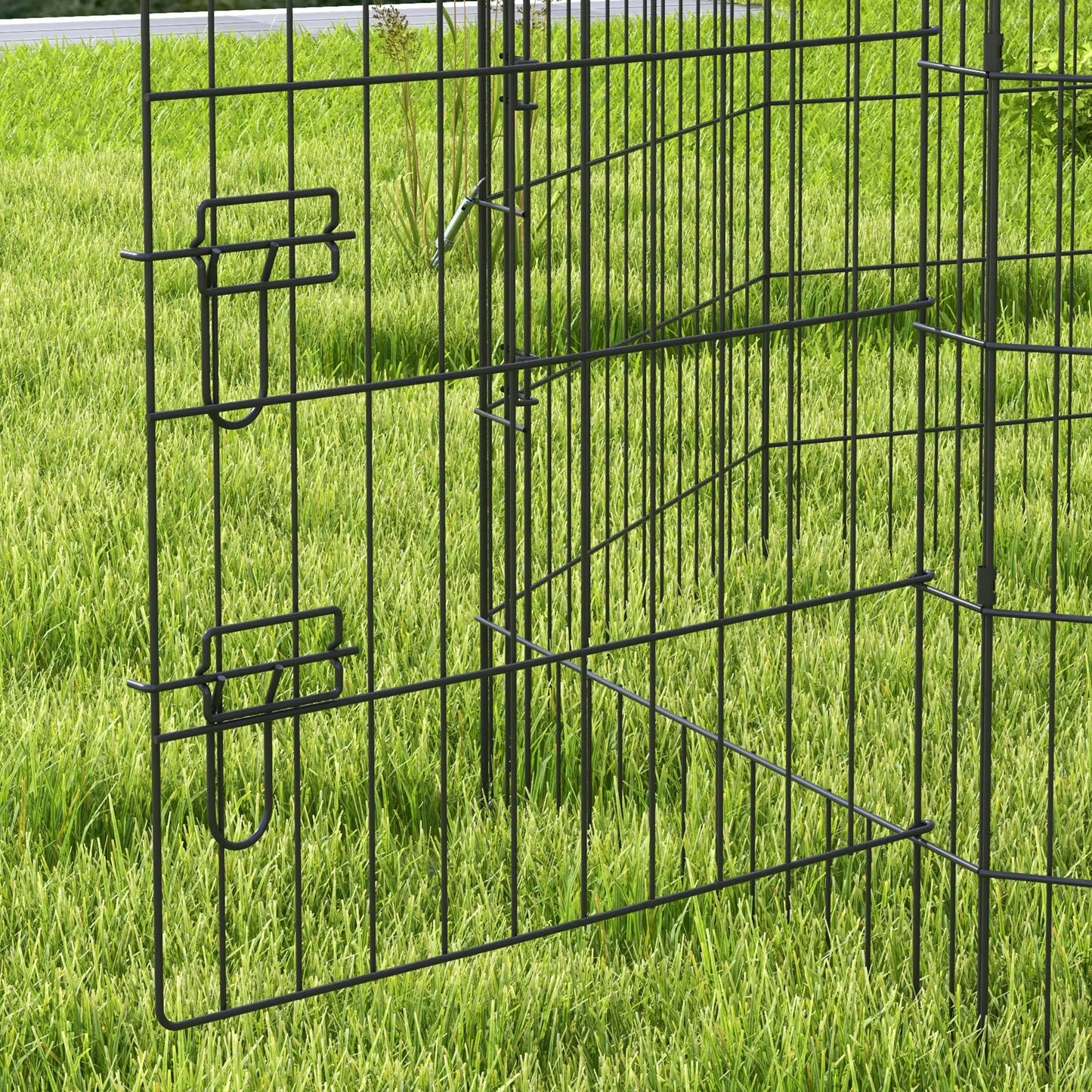 36 Inch Foldable Metal Pet Playpen, Dog Kennel Cage, 8 Panel