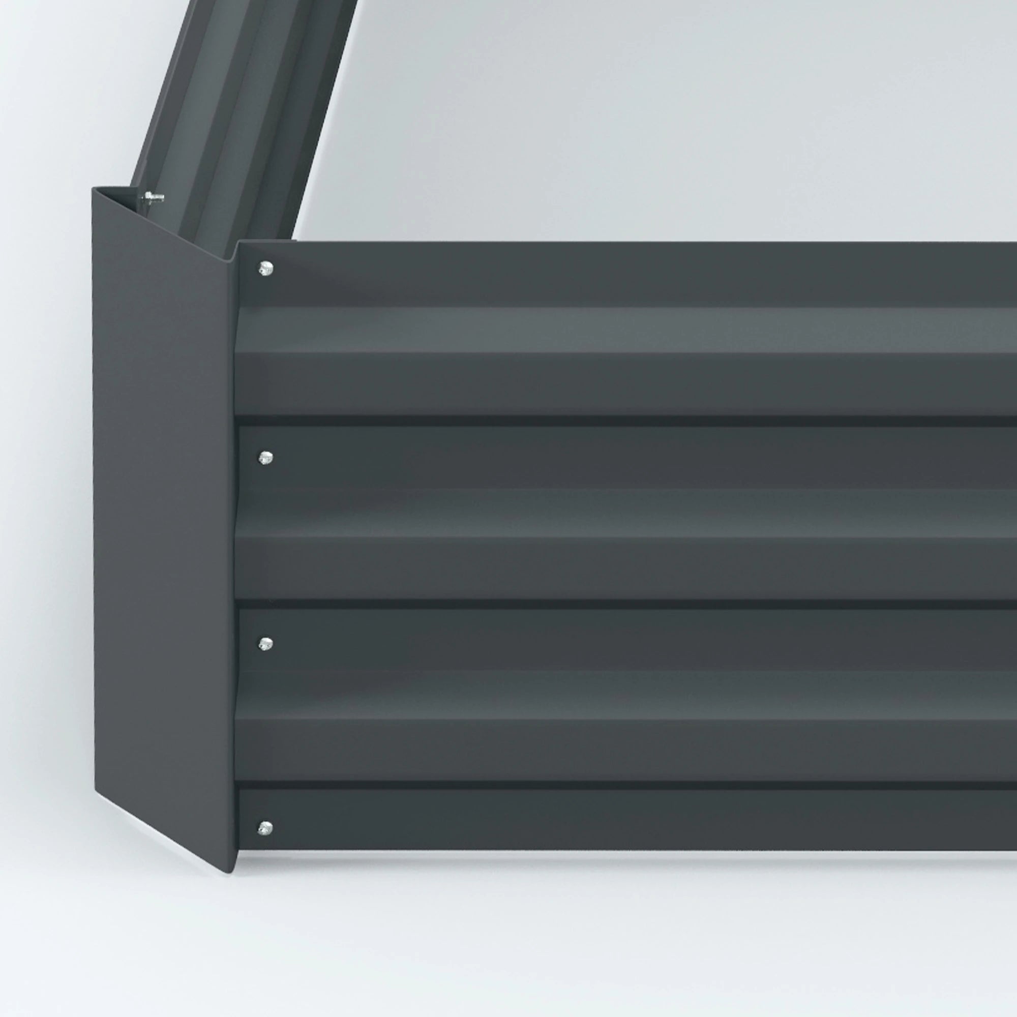 Raised Garden Bed Set, Steel Elevated Planter Box, 39