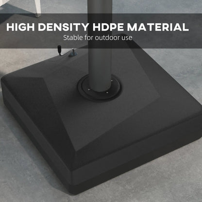 Heavy Duty Cantilever Umbrella Base, Liftable Wheel, Adjustable Foot Pads Umbrella Bases at Gallery Canada