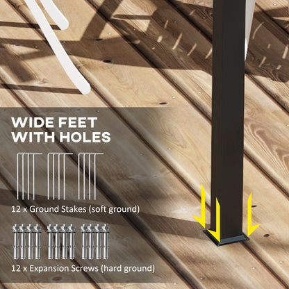 11.7' x 19.6' Retractable Pergola Canopy, For Grill, Patio, Garden, Aluminum Pergolas at Gallery Canada