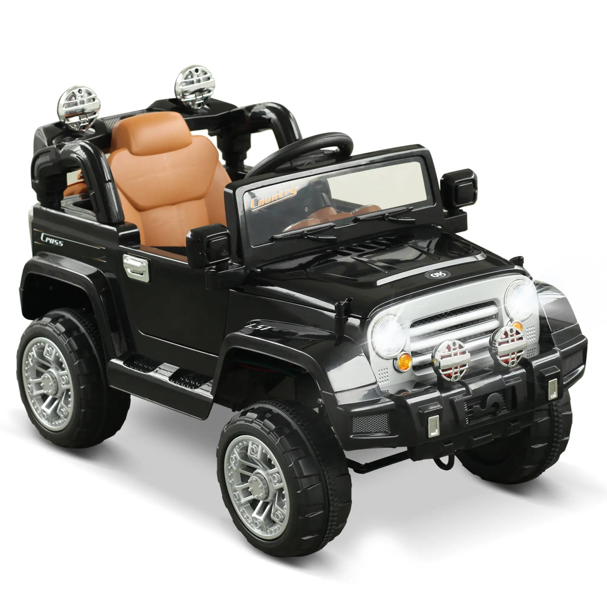 12V Kids Electric Toy Car, Jeep Power Wheels, Remote Control, Black Electric Toy Cars at Gallery Canada