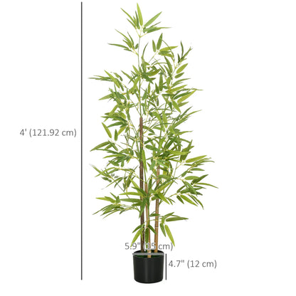 Set of 2 4ft Artificial Bamboo Tree, Indoor with Pot, Home Office Decor Artificial Trees at Gallery Canada