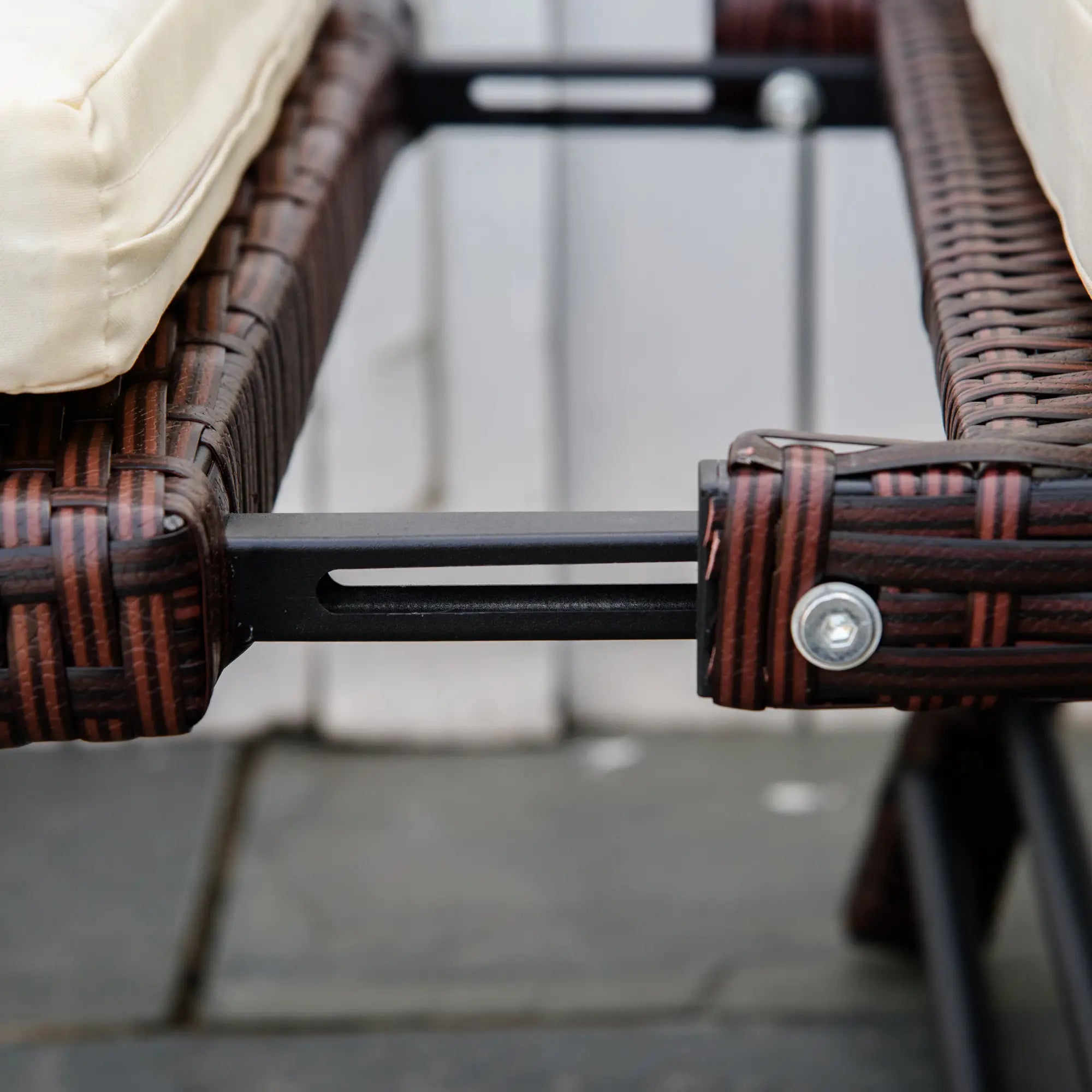 Convertible Rattan Sofa Bed, Chaise Lounge, Wicker Loveseat, Brown Patio Furniture Sets at Gallery Canada