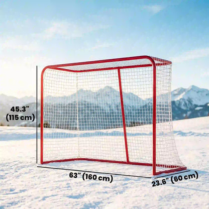 5' x 4' Mini Hockey Goal, Metal Frame, Lightweight Portable Team Sports Equipment at Gallery Canada