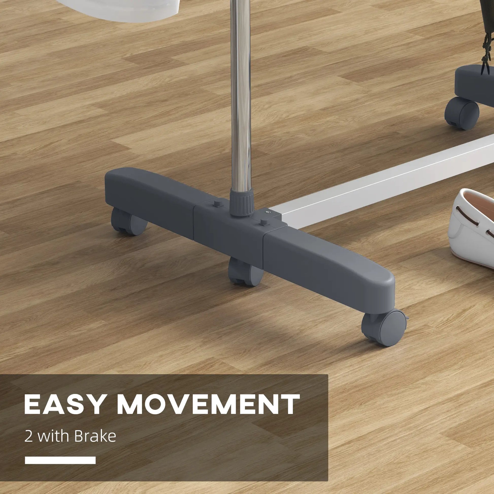 3-Tier Foldable Clothes Drying Rack, Stainless Steel, 6 Castors, Grey Bath Accessories at Gallery Canada