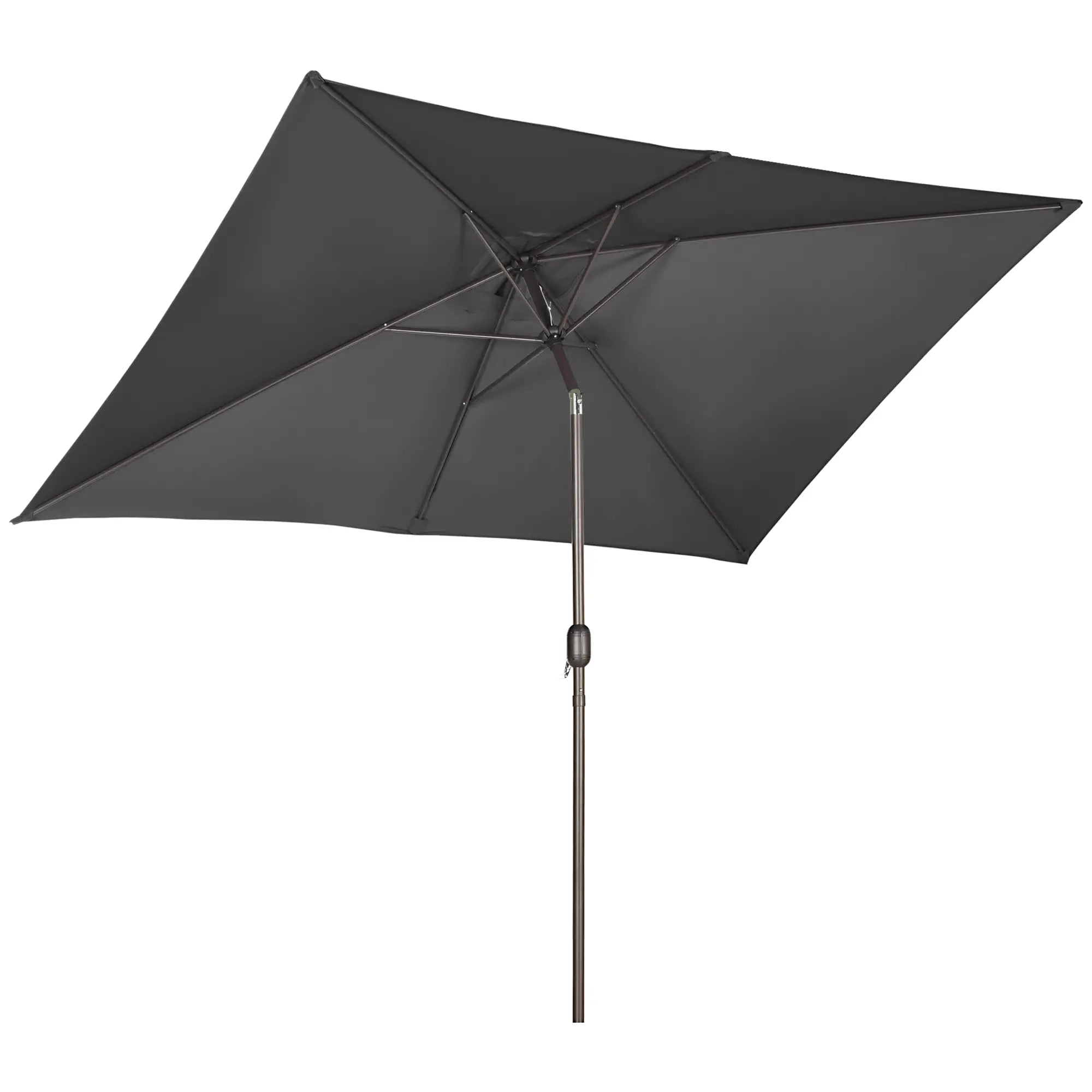 6.5x10ft Rectangle Patio Umbrella, Black Sun Umbrellas at Gallery Canada