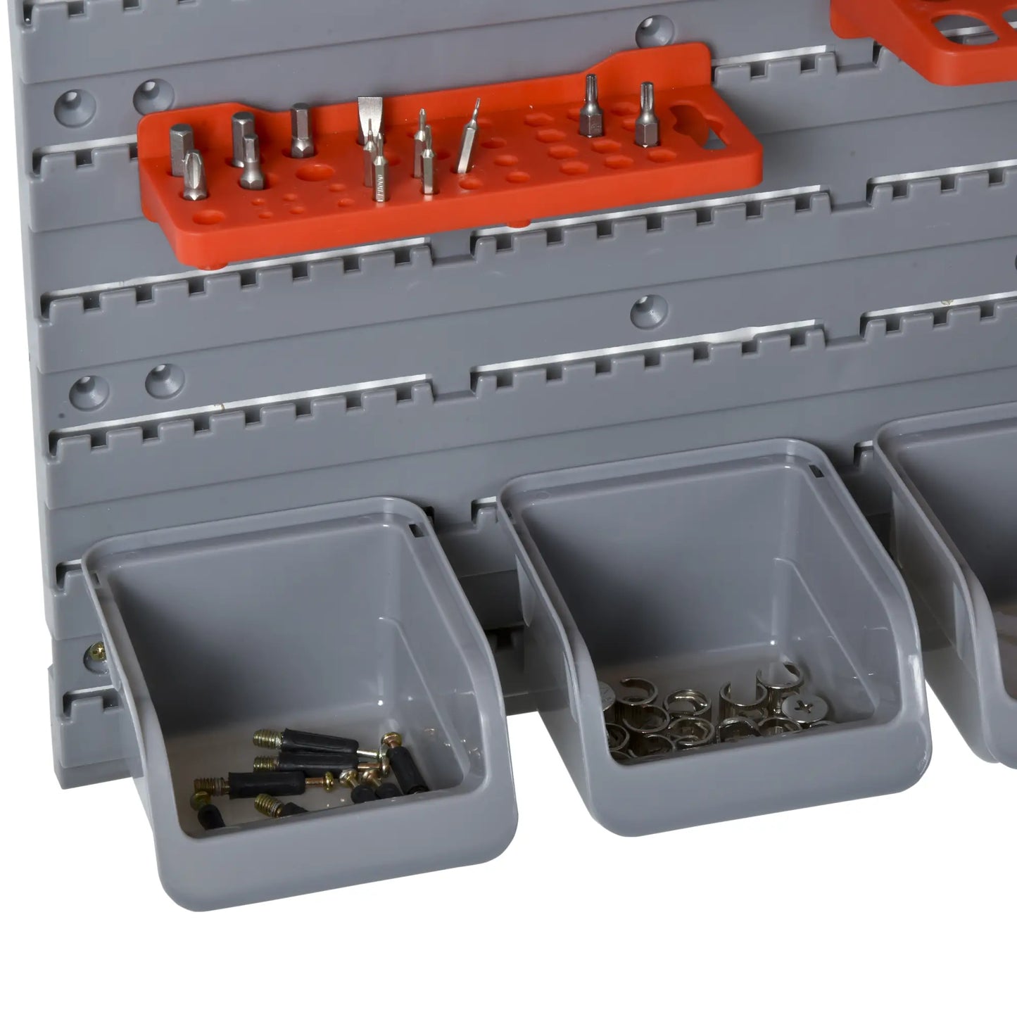 44PC Wall Mounted Storage Bins, Hardware Organizer, Pegboard, Red Tool Organizers at Gallery Canada