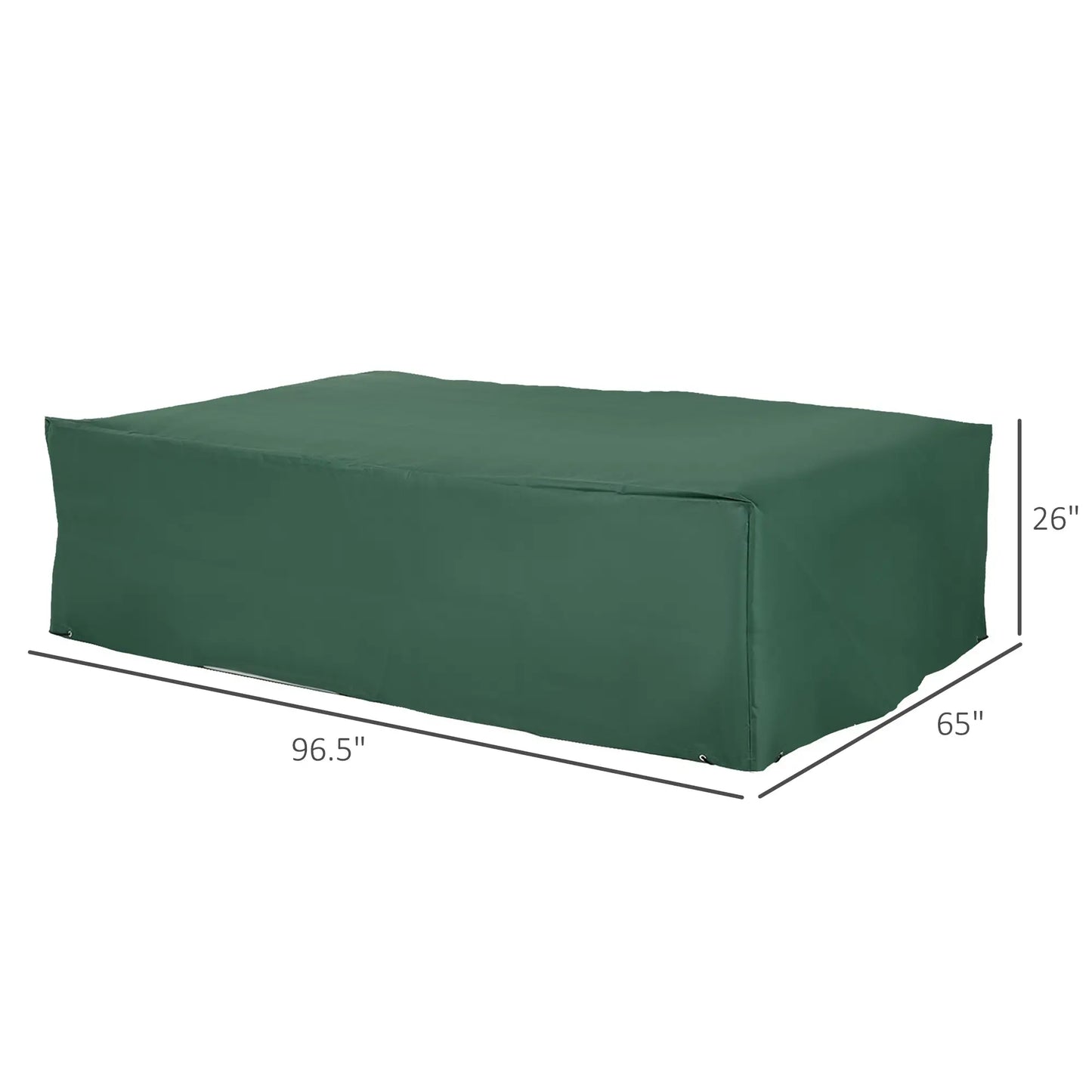 Waterproof Outdoor Furniture Cover, 97" x 65" x 26", Green Patio Furniture Covers at Gallery Canada
