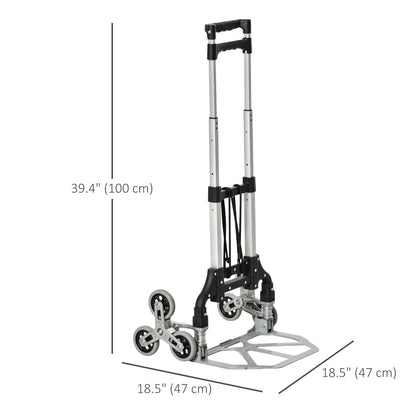 6-Wheels Stair Climber Hand Truck, Heavy Duty Folding Cart, 154lbs Capacity Folding Hand Trucks at Gallery Canada