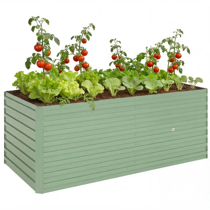5' x 3' x 2' Raised Garden Bed, Galvanized Planter Box, Light Green Galvanized Planter Boxes at Gallery Canada
