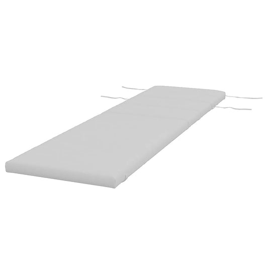 Patio Chaise Lounge Chair Cushion, with Headrest and Ties, Light Grey Patio Chair Cushions Light Grey at Gallery Canada