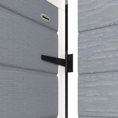 6' x 4' Plastic Garden Shed, Waterproof, Grey Sheds at Gallery Canada