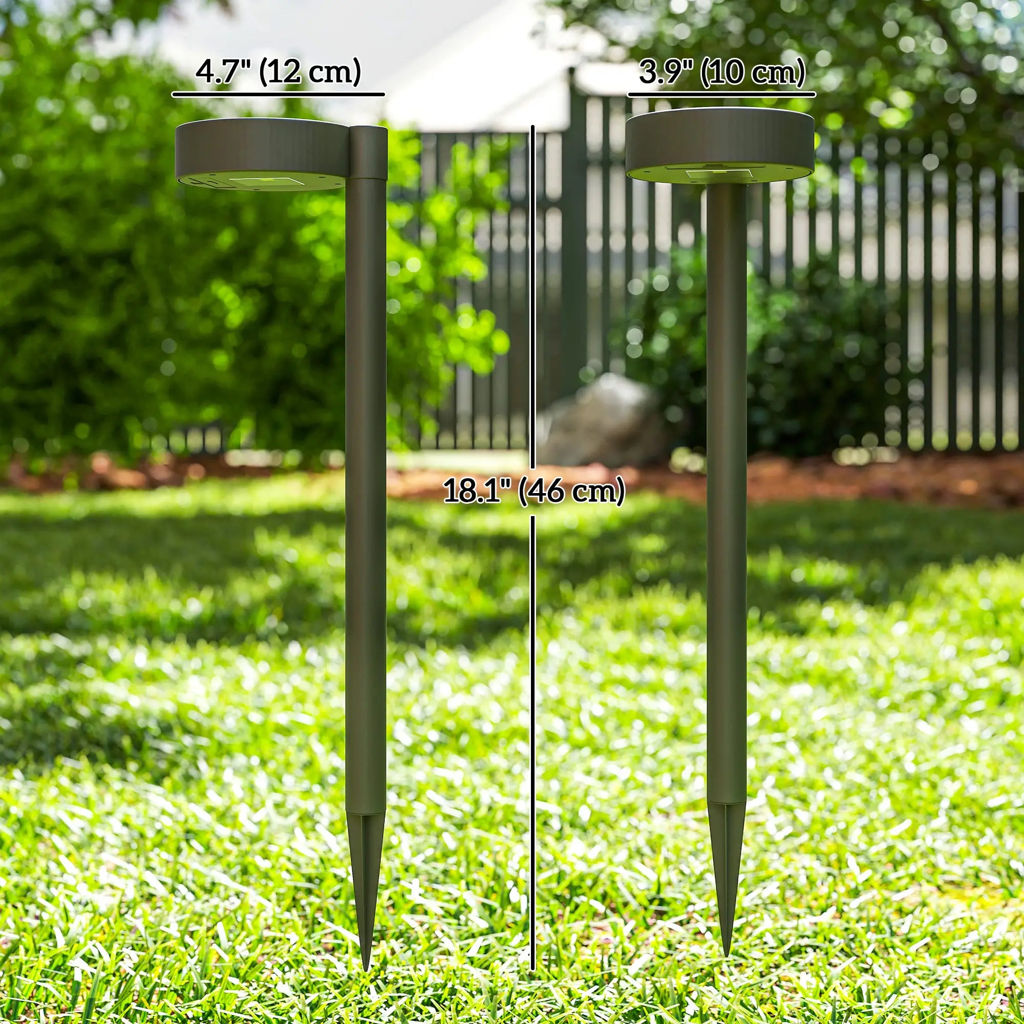 8 Pack Solar Garden Lights, Auto On/Off, IP44, Driveway, Walkway, Yard Solar Post Lamps at Gallery Canada