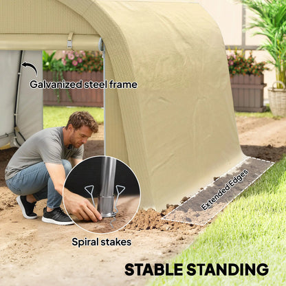 10' x 10' Outdoor Storage Tent, Heavy Duty Waterproof Portable Shed Portable Shed at Gallery Canada