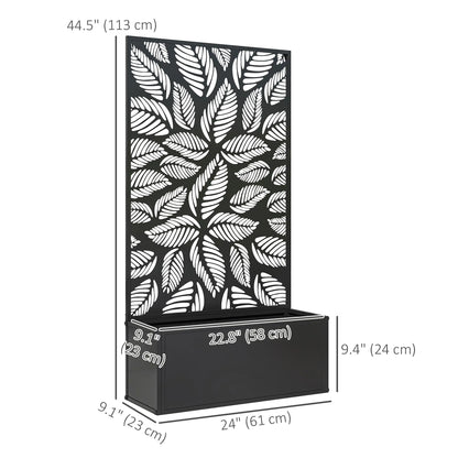 Metal Raised Garden Bed, Privacy Panel, Freestanding or Wall Mounted Planter Box Raised Garden Beds at Gallery Canada