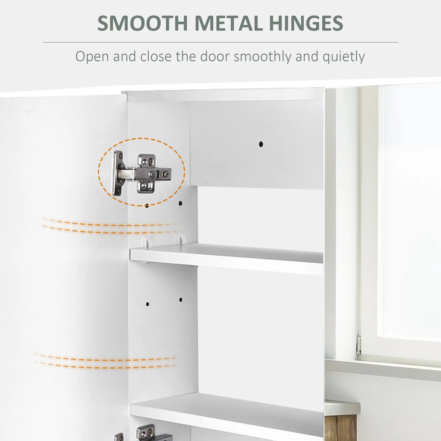 Wall-Mounted Bathroom Mirror Cabinet, Double Doors, Adjustable Shelf, Lilac Mirror Medicine Cabinets at Gallery Canada