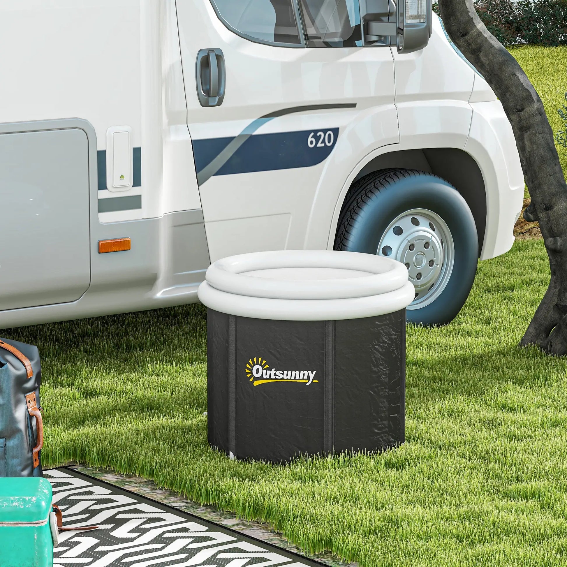 Portable Cold Plunge Tub, Ice Bath for Athlete Recovery, Black Outdoor Swimming Pools & Hot Tubs at Gallery Canada