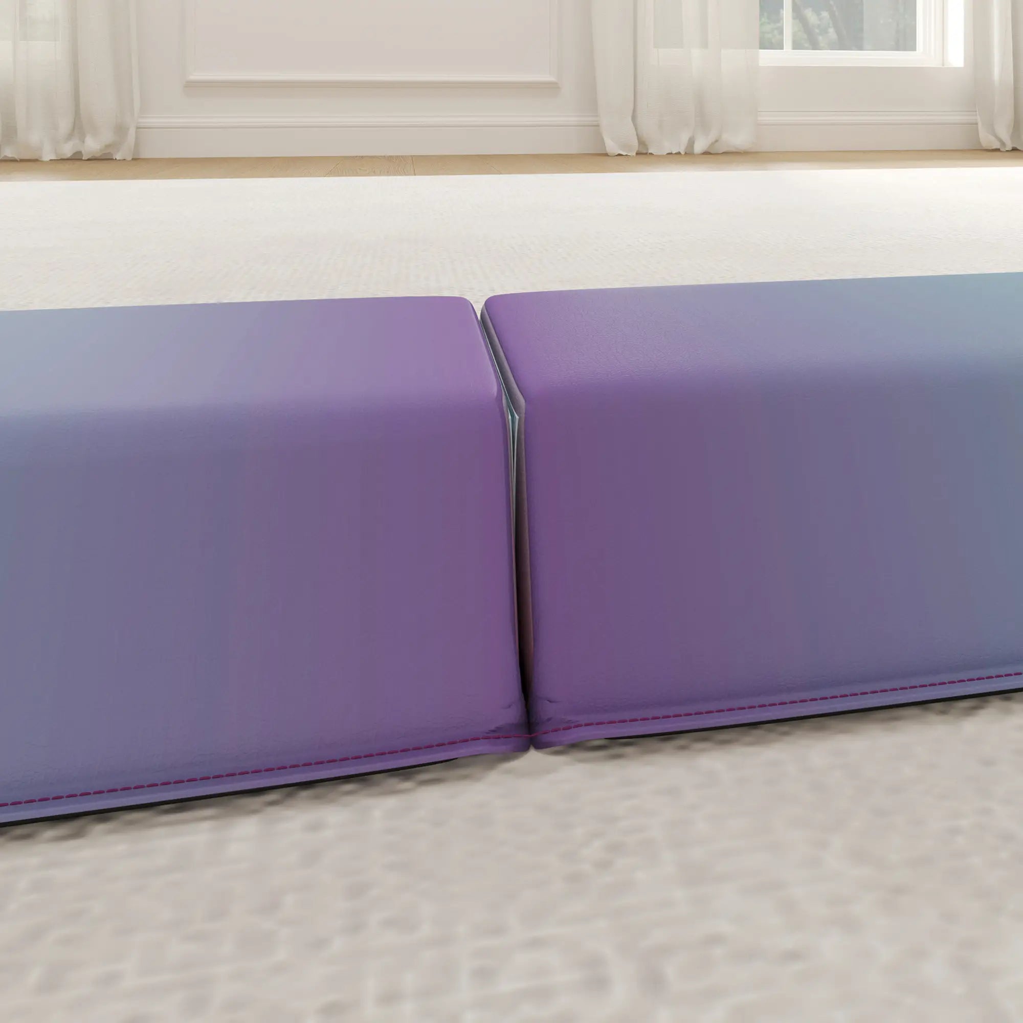 7.7ft Folding Balance Beam, Gymnastics Equipment, Anti-Slip, Multicolour Gymnastics Mats at Gallery Canada